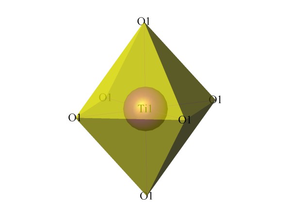 koordinan oktaedr TiO6