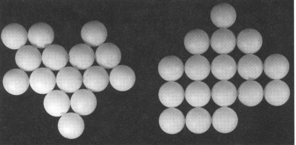 tetragonln a hexagonln uspodn atom v ploe