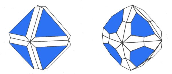 oktaedrick krystaly diamantu