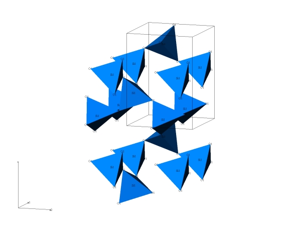 tetraedrySi ve struktue cristobalitu