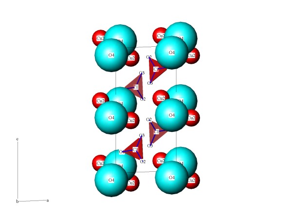 struktura azuritu podle (010)